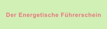 Der Energetische Führerschein